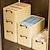 abordables Almacenamiento y organización-Caja de almacenamiento plegable con marco de acero, cesta de almacenamiento portátil para ropa y pantalones, gran capacidad, armario para el hogar, 1 ud.