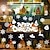Недорогие Рождественский декор-рождественские стеклянные наклейки наклейки снежинки оконные украшения бесследные наклейки на окна