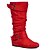 preiswerte Damenstiefel-Damen Stiefel Weite Wadenstiefel Wildlederschuhe Slouchy-Stiefel Outdoor Täglich Feste Farbe Stiefel mit mittlerer Wade Winter Reißverschluss Flacher Absatz Runde Zehe Brautkleider schlicht Komfort