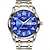 tanie Zegarki kwarcowe-luksusowe męskie zegarki świecący wodoodporny zegarek ze stali nierdzewnej kwarcowy męski zegarek z datą i kalendarzem biznesowy zegarek na rękę relogio masculino