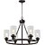 cheap Candle-Style Design-Farmhouse Chandelier 6 Light 25&quot; Black Truck Wheel Pendant Light Round Kitchen Island Lamp for Dining Room Kitchen Bedroom Living Room Foyer Hallway 110-240V