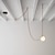 abordables Luces de isla-Lámpara colgante LED de 1/3/5/7 luces con diseño de racimo, lámpara de araña de cuerda de cáñamo con globo de cristal, lámpara colgante moderna de color negro y rosa, lámpara colgante de montaje