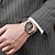 זול שעוני קוורץ-גברים קווארץ אופנתי עסקים שעון יד זורח לוח שנה עמיד במים קישוט סגסוגת שעון
