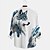 cheap Men&#039;s Printed Shirts-Wolf Vintage Abstract Men&#039;s Shirt Outdoor Street Casual Daily Fall &amp; Winter Turndown Long Sleeve White S M L Shirt