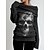 cheap Hoodies &amp; Sweatshirts-Women&#039;s Halloween Sweatshirt Pullover Active Sports Black Graphic Halloween Casual Pile Neck Top Long Sleeve Fall &amp; Winter Micro-elastic