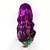 abordables Perruques de carnaval-perruque synthétique bouclée frange soignée perruque longue vin rouge noir a1 cheveux synthétiques blonds design à la mode pour femmes mignon cosplay bleu violet vert perruques de carnaval