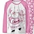 tanie Dziewczęca piżama 3D-Dla dziewczynek 3D Święty Mikołaj Zestawy piżamowe Długi rękaw Druk 3D Jesień Zima Aktywny Moda Śłodkie Poliester Dzieci 3-12 lat Półgolf Dom Casual w pomieszczeniach Regularny