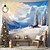 cheap Forest Tapestry-Hanging Tapestry Winter Wonderland Snow Forest Wall Art Large Tapestry Mural Decor Photograph Backdrop Blanket Curtain Home Bedroom Living Room Decoration