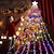 billige Holiday String Lights-Jule Solenergi Stjerne Lyslenke Utendørs 11.5FT 350LED Fosselys Juletrærlys Enkel Installasjon Vanntette Julelys Hage Juledekorasjoner Bryllupsfest