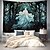 voordelige halloween wandtapijten-halloween glas-in-lood spook hangend tapijt kunst aan de muur groot tapijt muurschildering decor foto achtergrond deken gordijn thuis slaapkamer woonkamer decoratie halloween decoraties