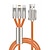 abordables Cables para móviles-Cable de carga múltiple 100W 3,3 pies USB A a Tipo C / Micro / IP 3.5 A Carga rápida nailon trenzado Para Macbook iPad Samsung Accesorio para Teléfono Móvil