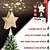 cheap Christmas Lights-Pentagram Projection Snowflake Projector for Tree Top Star Home Decor Room Decor Rechargeable LED Christmas Light
