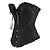 cheap Historical &amp; Vintage Costumes-Rococo Overbust Corset Masquerade Overbust Corset Cosplay Women&#039;s Tummy Control Push Up Jacquard Bow Jacquard Masquerade Party Corset