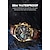 preiswerte Quarz-Uhren-LIGE Herren Quarz uhr Minimalistisch Lässige Uhr Geschäftlich Armbanduhr leuchtend WASSERDICHT Leder Beobachten