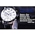 お買い得  機械式腕時計-男性 機械式時計 贅沢 大きめ文字盤 ファッション ビジネス スケルトン 自動巻き 防水 デコレーション レザー 腕時計