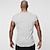 billiga Casual T-shirts för män-Herr T-shirt Muskelskjorta Slät Fyrkantig hals Gata Ledigt Kortärmad Kläder Mode Klassisk Bekväm Stor och hög