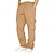 זול מכנסי טרנינג-בגדי ריקוד גברים מכנסי טרנינג ספורטאים מכנסיים מכנסי טרנינג מטען כיס אחיד קומפורט נושם בָּחוּץ יומי ליציאה אופנתי יום יומי Koyu Haki שחור