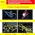 billige Bilklistremerker-Sort gul / Rød Hvit / Gull Gul Bil Klistremerker Bilklistremerker Refleks klistremerker