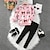cheap Girl&#039;s 3D Sets-Girls&#039; 3D Cat Sweatshirt &amp; legging Set Long Sleeve 3D Print Fall Winter Active Fashion Daily Polyester Kids 3-12 Years Crew Neck Outdoor Date Vacation Regular Fit