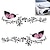 billige Bilklistermærker-delysia king reflekterende personlighed smuk sommerfugl blomst bil mærkat bil form aftageligt vandtæt mærkat