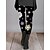 cheap Pants-Women&#039;s Leggings Full Length Stretchy Stylish Retro Vintage Medium Waist Causal Casual Black Grey Dark-Gray S M Fall Winter