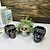 Χαμηλού Κόστους Halloween Hanging &amp; Tabletop Decorations-Απόκριες διακόσμηση κρανίο κεφάλι γλάστρα διακόσμηση γλάστρα χειροτεχνία αγάλματος