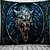 voordelige halloween wandtapijten-halloween wolf hangend tapijt kunst aan de muur groot tapijt muurschildering decor foto achtergrond deken gordijn thuis slaapkamer woonkamer decoratie halloween decoraties