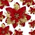 voordelige Krukken, Guirlandes en Swags-50 stuks rode poinsettia bloem kunstmatige kerst decor, glitter poinsettia kerstboom bloem decoratie, diy xmas krans decor