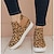 cheap Women&#039;s Boots-Women&#039;s Sneakers Boots Plus Size Outdoor Daily Leopard Booties Ankle Boots Flat Heel Round Toe Fashion Sporty Casual Walking Suede Loafer Leopard Khaki