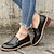 ieftine Pantofi Joși de Damă-Pentru femei Pantofi Flați Slip-On-uri Mocasini Mocasini clasici Pantofi de confort Birou Zilnic Culoare solidă Toc Drept Vârf rotund Modă minimalism Imitație Piele Loafer Negru Rosu