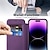 cheap iPhone Cases-Phone Case For Apple AirTag iPhone 15 Pro Max Plus 14 13 12 11 Wallet Case With Magsafe Transparent Card Slot Retro TPU PU Leather