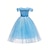 preiswerte Kostüme aus Film und Fernsehen-Frozen Prinzessin Elsa Blumenmädchen Kleid Motto-Party-Kostüm Tüll-Kleider Mädchen Film Cosplay Cosplay Halloween Blau 1 Blau Himmelblau Halloween Karneval Maskerade Hochzeit kleid hochzeitsgast