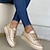 ieftine Adidași de Damă-Pentru femei Adidași Papuci din Pânză pantofi albi Mărime Plus Size Adidași cu platformă În aer liber Zilnic Culoare solidă Vară Toc Platformă Epocă Modă Casual Alergare Pânză Dantelat Negru Alb Auriu