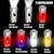 baratos Luzes de trabalho-Mini lanterna chaveiro recarregável USB com luzes laterais multicoloridas - 7 modos de iluminação para camping e emergências