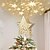 cheap Christmas Lights-Pentagram Projection Snowflake Projector for Tree Top Star Home Decor Room Decor Rechargeable LED Christmas Light