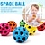 halpa Uutuuslelut-3kpl astrohyppypalloja, avaruusteemaiset kumiset pomppupallot lapsille avaruuspallo superkorkealla pomppiva avaruuspallo pop pomppiva pallo, jota urheilijat käyttävät urheiluharjoituspallona loistava aistipallo