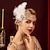 baratos Acessórios e mais-Anos 20 O Grande Gatsby Faixa De Cabelo Estilo Melindrosa Convidado do casamento Penas Fantasia Natal Dia Das Bruxas Casamento dia das Bruxas Presentes de Natal Adulto Bandana