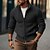 cheap Men&#039;s Cardigan Sweater-Men&#039;s Cardigan Cropped  Sweater Cardigan Sweater Zip Sweater Ribbed Knit Knitted Regular Stand Collar Plain Daily Wear Going out Warm Ups Modern Contemporary Clothing Apparel Winter Black khaki M L XL