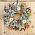 cheap Thanksgiving &amp; Fall Decoration-Artificial Fall Wreaths for Front Door Rustic Autumn Wreath with Pumpkin,Rose,Berry Branchesm,Mixed Leaves Thanksgiving Wreath Fall Door Wreath