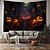 voordelige halloween wandtapijten-halloween pompoen hangend tapijt kunst aan de muur groot tapijt muurschildering decor foto achtergrond deken gordijn thuis slaapkamer woonkamer decoratie halloween decoraties