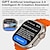 abordables Montres connectées-HK9 ULTRA 2 Montre intelligente 2.12 pouce Smartwatch Montre Connectée Bluetooth Surveillance de la température Podomètre Rappel d&#039;Appel Compatible avec Android iOS Femme Hommes Longue Veille Mode