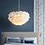 economico Luci Isola cucina-lampadario a sospensione a led lampadario bianco piuma di struzzo bouquet luce a sospensione romantico apparecchio di illuminazione montato per ristorante camera da letto catena regolabile 110-240v