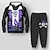 cheap Boy&#039;s 3D Sets-Halloween pirate costume Boys 3D Skull Hoodie &amp; Pants Set Long Sleeve 3D Printing Fall Winter Active Fashion Cool Polyester Kids 3-12 Years Outdoor Street Vacation Regular Fit