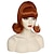 cheap Costume Wigs-Ginger Wig Women 60s Wig Short Flip Wig 50s Beehive Synthetic Hair Halloween Party Costume Wig