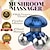 cheap Body Massager-Handheld Muscle And Joint Pain Relief Water Wave Vibration USB Mini Triangle Massager Full Body Shoulder Neck Handheld Electric Massage Instrument