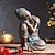 お買い得  彫像-眠っている仏像 - 家の装飾と宗教的実践のための樹脂彫刻