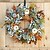 cheap Thanksgiving &amp; Fall Decoration-Artificial Fall Wreaths for Front Door Rustic Autumn Wreath with Pumpkin,Rose,Berry Branchesm,Mixed Leaves Thanksgiving Wreath Fall Door Wreath