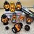 billige Halloween lys-halloween dekorationer græskar lampe retro lille olie lampe led elektronisk stearinlys bærbar græskar lampe galvanisering magisk farve storm lanterne