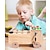 cheap Educational Toys-Wooden Led Switch Busy Board Disassembly Screw Nut Tool Car Montessori Early Education Educational Toys Go to School Holiday Gifts for Kids