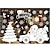 رخيصةأون زينة الكريسماس-ملصقات زجاجية لعيد الميلاد، ملصقات ندفة الثلج، زخارف النوافذ، ملصقات نافذة لا أثر لها